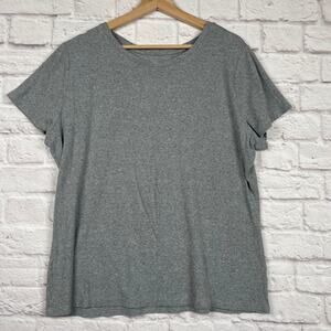 J5019 Time And Tru womens gray t-shirt size XXL